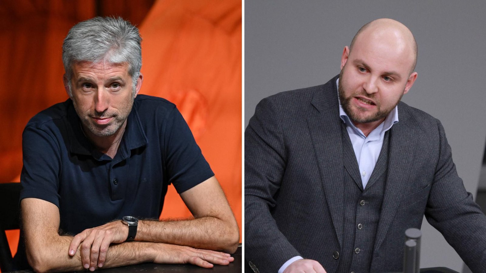 Tübingens OB Boris Palmer (li.) diskutiert am 5. September in einem Streitgespräch mit AfD-Landeschef Markus Frohnmaier.Foto: imago/Ulmer II, dts Nachrichtenagentur Tübingens OB Boris Palmer (li.) diskutiert am 5. September in einem Streitgespräch mit AfD-Landeschef Markus Frohnmaier.Foto: imago/Ulmer II, dts Nachrichtenagentur