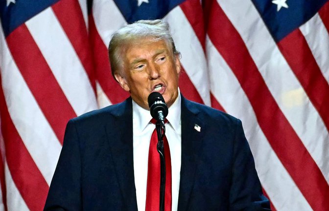Donald Trump wird in einem Monat auf seine zweite Präsidentschaft vereidigt.<span class='image-autor'>Foto: AFP/JIM WATSON</span>