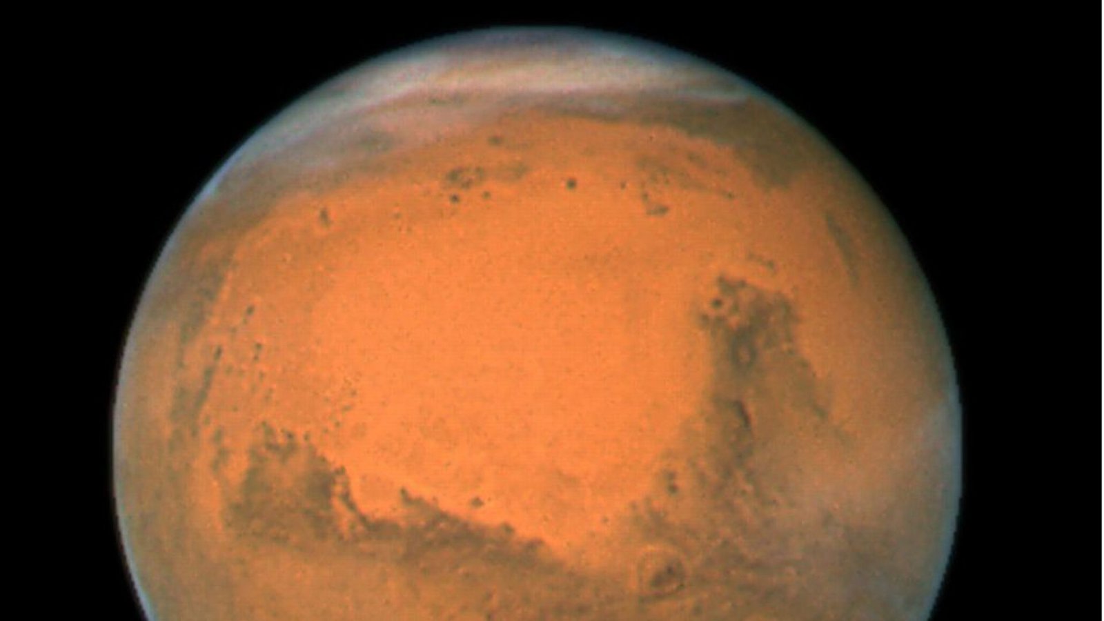Die Masse des Mars beträgt: 6,419 x 10 hoch 23 Kilogramm.Foto: Nasa/dpa Die Masse des Mars beträgt: 6,419 x 10 hoch 23 Kilogramm.Foto: Nasa/dpa