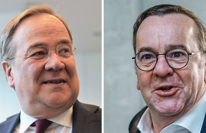 Gleich alt, ähnliche Statur und sie wohnen in der gleichen Straße: Laschet und Pistorius werden immer wieder miteinander verwechselt.<span class='image-autor'>Foto: dpa/Michael Kappeler</span>
