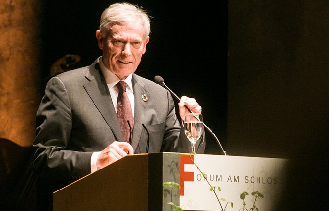 Horst Köhler als Festredner bei der Ludwigsburger Stadtgründungsfeier 2018.  <span class='image-autor'>Foto: p</span>