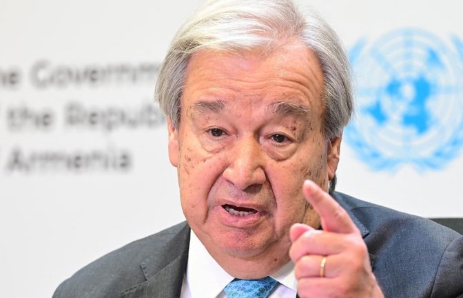 UN-Generalsekretär António Guterres hat die Beschränkungen der humanitären Hilfe für die Menschen im Gaza-Streifen durch Israel kritisiert (Archivfoto).<span class='image-autor'>KAREN MINASYAN/afp</span>