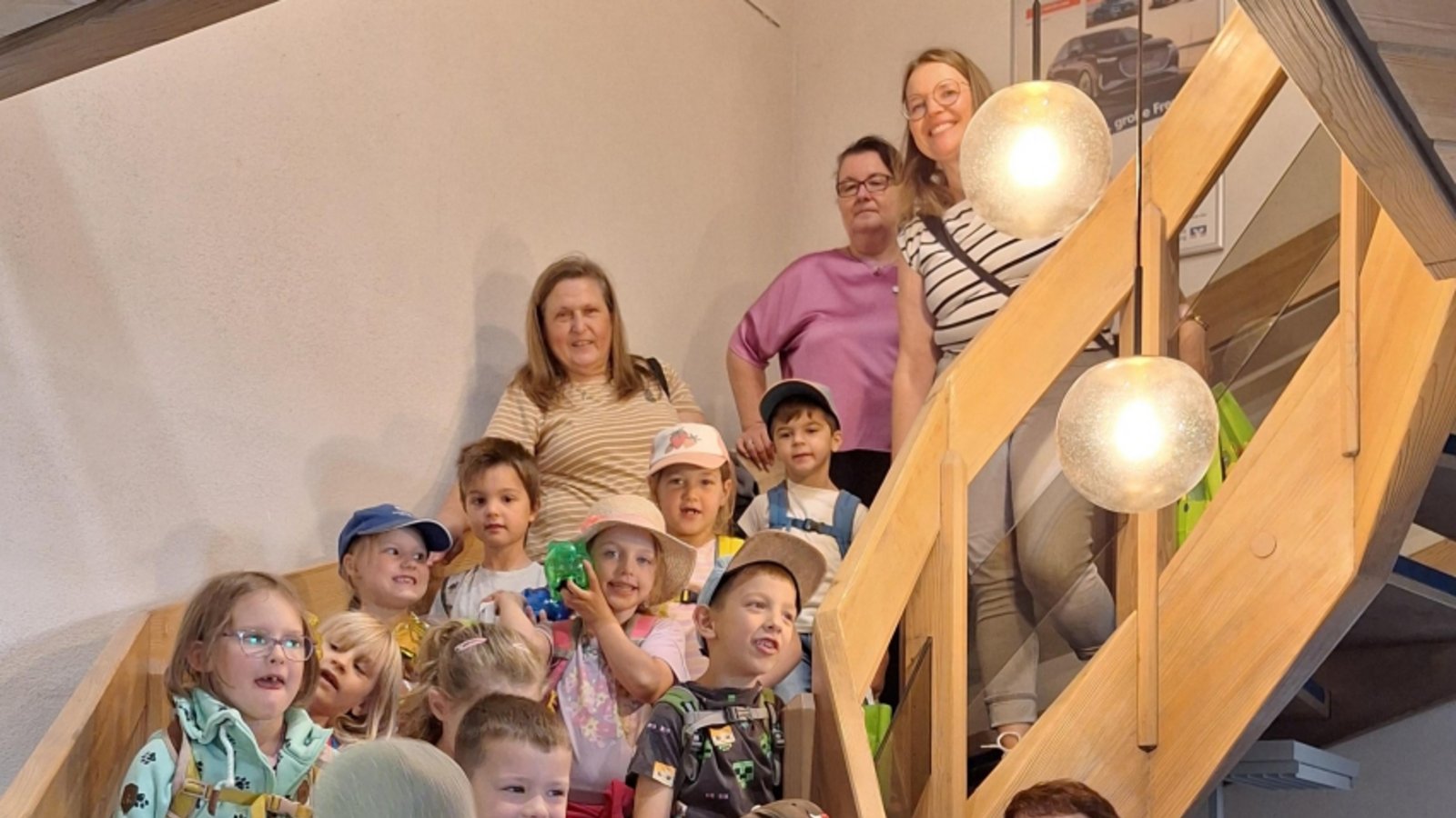 Kindergarten "Im Aile" Enzweihingen Vorschulkinder VR-Bank Foto:p