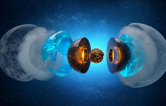 Wie ist das Innere der Eisriesen Uranus und Neptun aufgebaut? Bisher ist das noch ungeklärt.<span class='image-autor'>Foto: © University of California, Berkeley/Courtesy of Quanta magazine</span>
