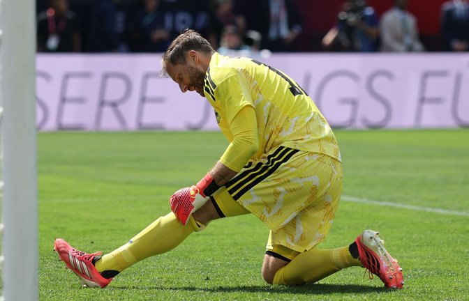 Erneut starker Rückhalt: DFB-Torwart Oliver Baumann.<span class='image-autor'>Foto: Christian Charisius/dpa</span>
