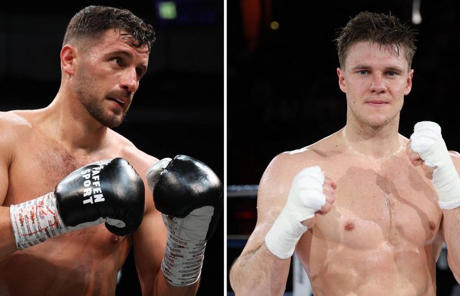 Boxen sich durch: Ardian Krasniqi (li.) und Simon Zachenhuber.<span class='image-autor'>Foto: Imago/Torsten Helmke</span>