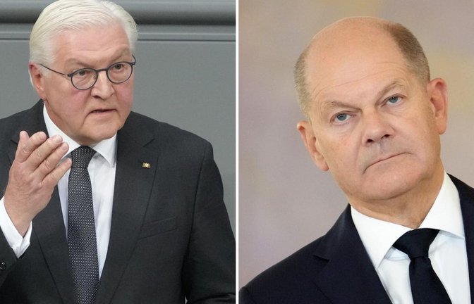 Nach Angaben eines Regierungssprechers wird Bundeskanzler Olaf Scholz (SPD) gemeinsam mit Steinmeier nach Rom reisen. (Archivbilder)<span class='image-autor'>Foto: dpa/Kay Nietfeld</span>