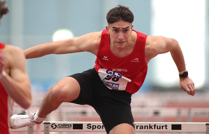 In hervorragender Form präsentiert sich Luca Merita bei der DM in Frankfurt. <span class='image-autor'>Foto: Görlitz</span>