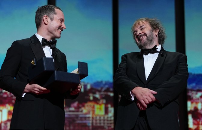 Elijah Wood hielt die Laudatio auf Peter Jackson.<span class='image-autor'>Foto: Scott A Garfitt/Invision/dpa</span>