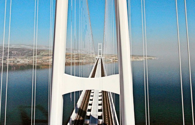 Computeranimation der geplanten Hängebrücke

Foto: imago stock&people/Imago Milestone Media Computer Graphics<span class='image-autor'>Foto: &nbsp;</span>