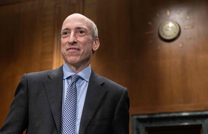 Der Vorsitzende der US-Börsenaufsicht SEC, Gary Gensler will im Januar zurücktreten. (Archivbild)<span class='image-autor'>Foto: AFP/ANDREW CABALLERO-REYNOLDS</span>