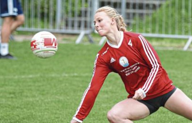 Natalie Lochmahr half beim TV Unterhaugstett aus – einmalig, wie sie sagt. Foto: Nachreiner