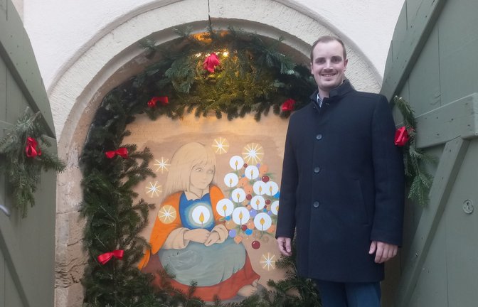 „Nach 100 Tagen im Amt kann ich sagen, dass es sich gelohnt hat, denn die Aufgabe als Bürgermeister macht mir viel Freude“, sagt Bürgermeister Ron Keller.  <span class='image-autor'>Foto: Glemser</span>