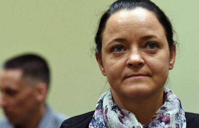Beate Zschäpe am Tag der Urteilsverkündung 2018.<span class='image-autor'>CHRISTOF STACHE/afp</span>