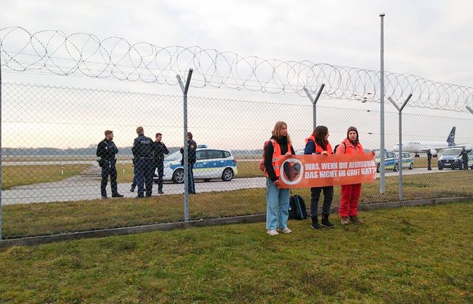 Am Flughafen München kam es zu Protesten.<span class='image-autor'>Foto: IMAGO/LGPB</span>