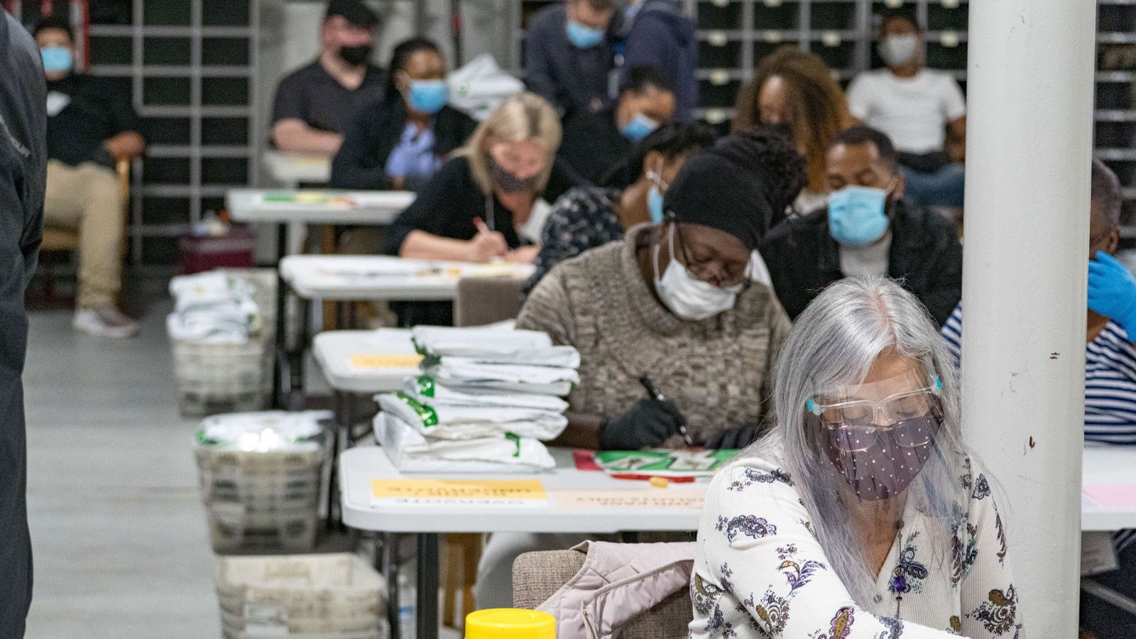 Auszählung von Stimmen 2020 in Georgia – an diesem Bundesstaat hing Joe Bidens Sieg.Foto: AFP/Megan Varner Auszählung von Stimmen 2020 in Georgia – an diesem Bundesstaat hing Joe Bidens Sieg.Foto: AFP/Megan Varner