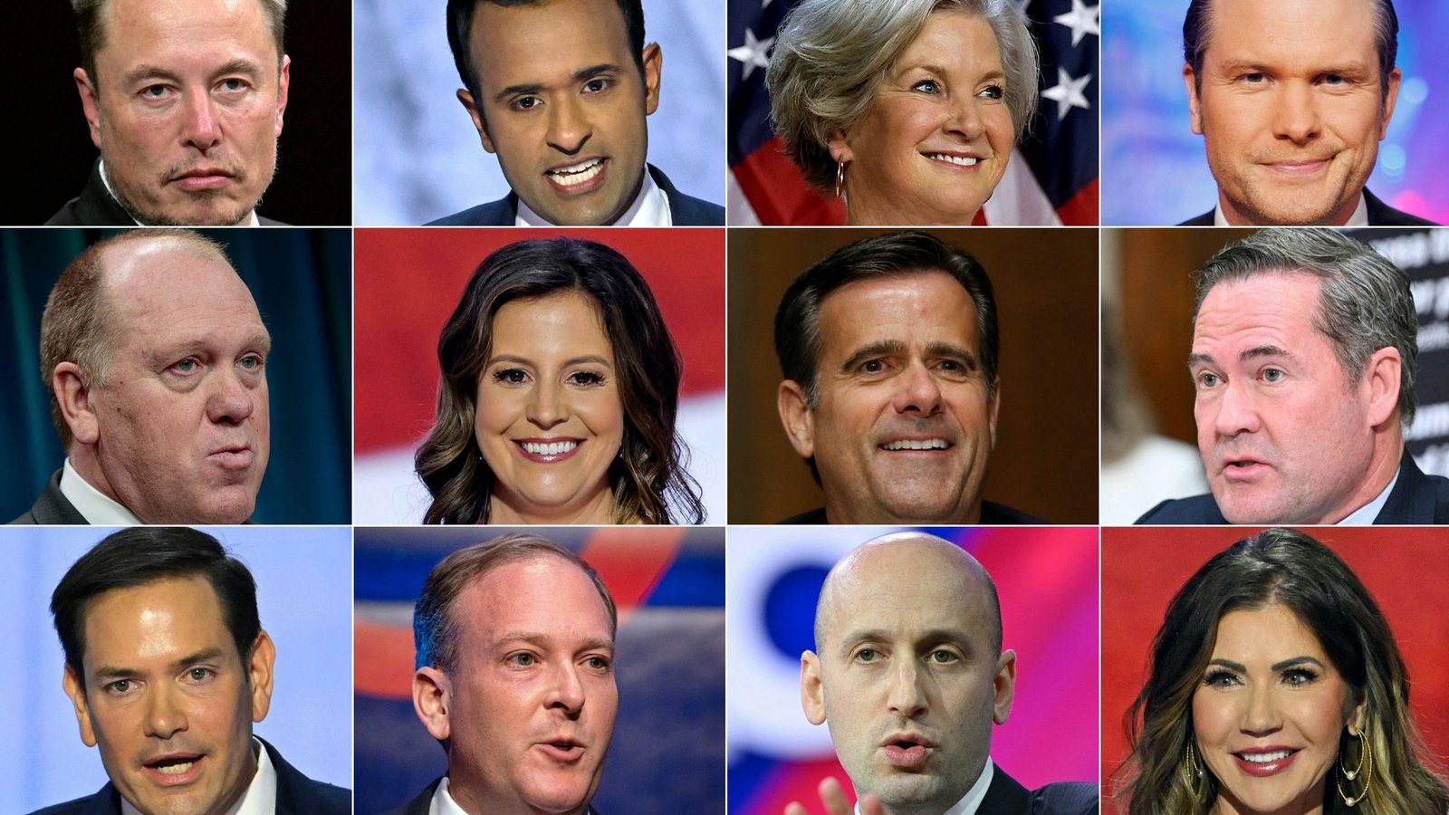 Viele neue Gesichter im Team-Trump: Wer soll der neuen US-Regierung angehören?Foto: AFP/ALAIN JOCARD,ANDREW CABALLERO-REYNOLDS,CHIP SOMODEVILLA,BRETT CARLSEN,DREW ANGERER,POOL,MANDEL NGAN,YUKI IWAMURA