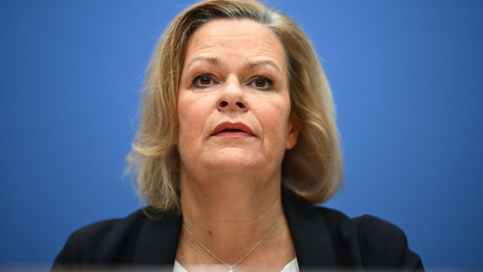 Innenministerin Nancy Faeser (SPD).Foto: dpa/Sebastian Gollnow Innenministerin Nancy Faeser (SPD).Foto: dpa/Sebastian Gollnow