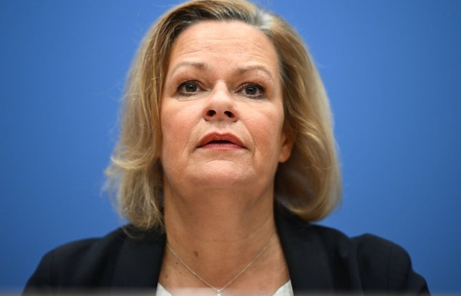 Innenministerin Nancy Faeser (SPD).<span class='image-autor'>Foto: dpa/Sebastian Gollnow</span>