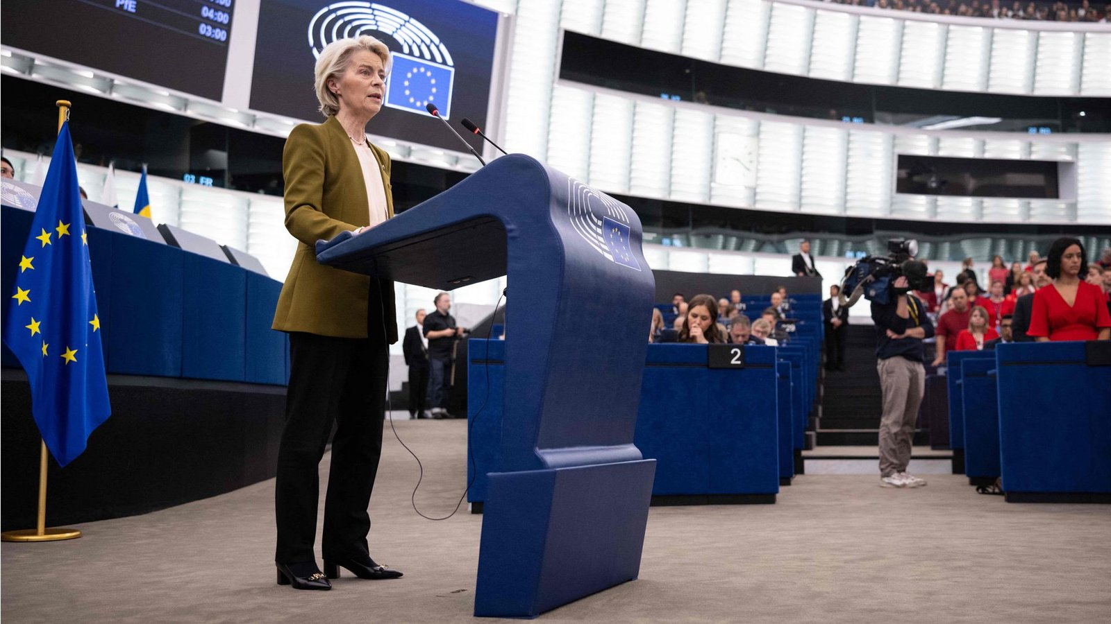 EU-Kommissionschefin Ursula von der Leyen beschwört den Zusammenhalt der Europäischen Union.Foto: AFP EU-Kommissionschefin Ursula von der Leyen beschwört den Zusammenhalt der Europäischen Union.Foto: AFP