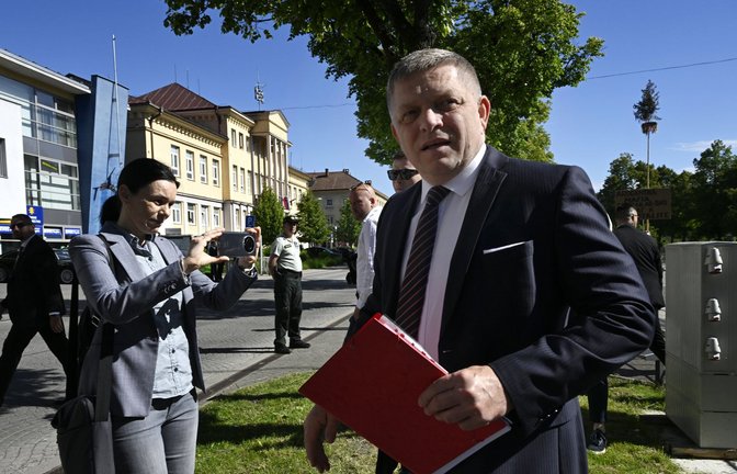 Erstmals nach dem Attentat meldete sich der slowakische Regierungsschef am Mittwoch zu Wort. (Archivbild)<span class='image-autor'>Foto: dpa/Radovan Stoklasa</span>