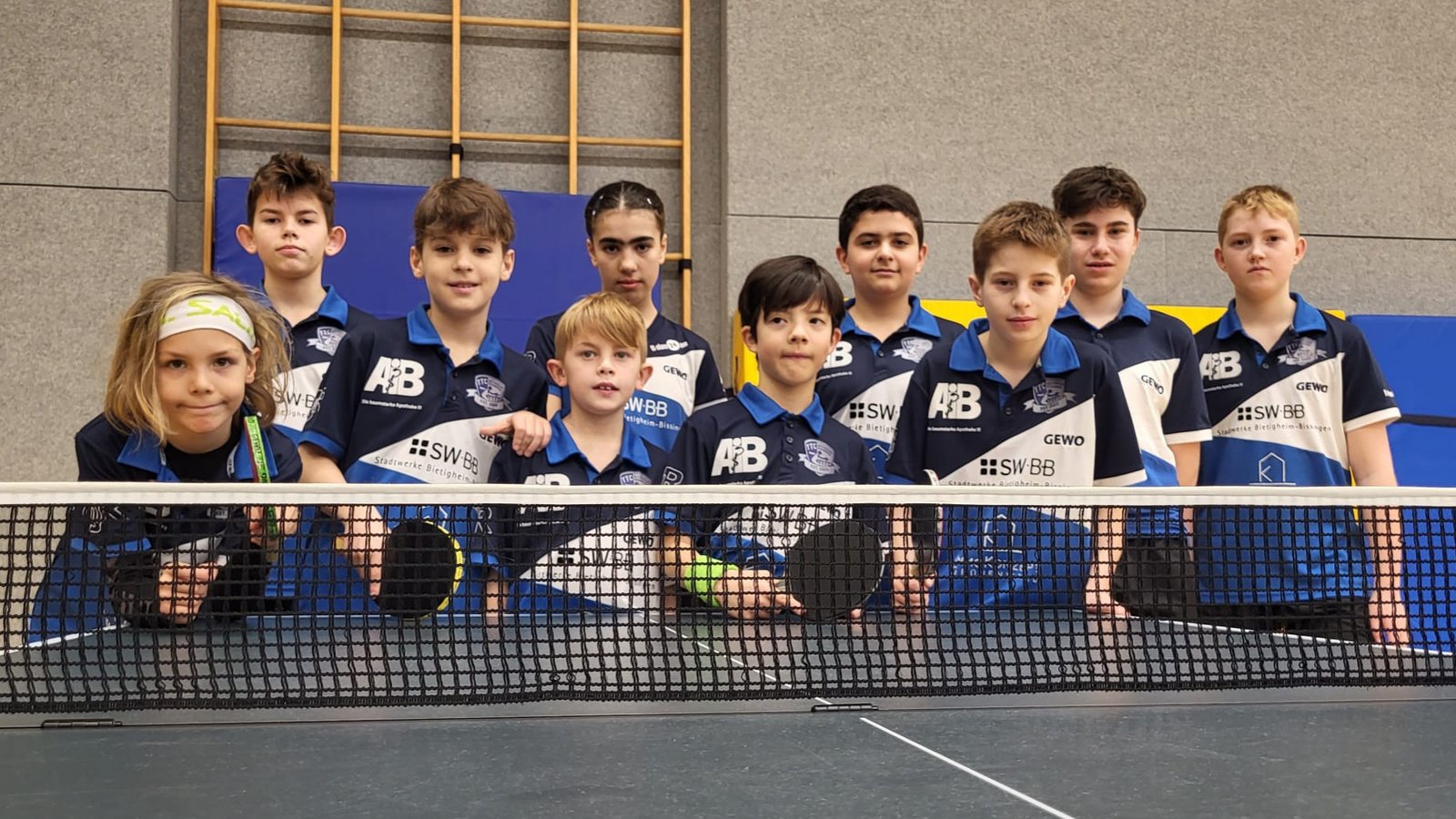 Die Nachwuchsspieler des TTC Bietigheim-Bissingen. Foto: privat