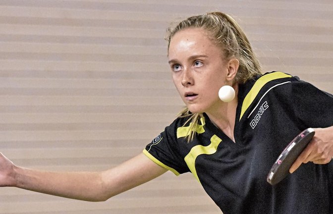 Lea Ruof hat Nerven wie Drahtseile bewiesen. Selbst bei aussichtslos erscheinenden Rückständen im Finale des Bezirkspokals gegen Steinheim, blieb die Oberriexingerin ruhig. Fotos: Leitner