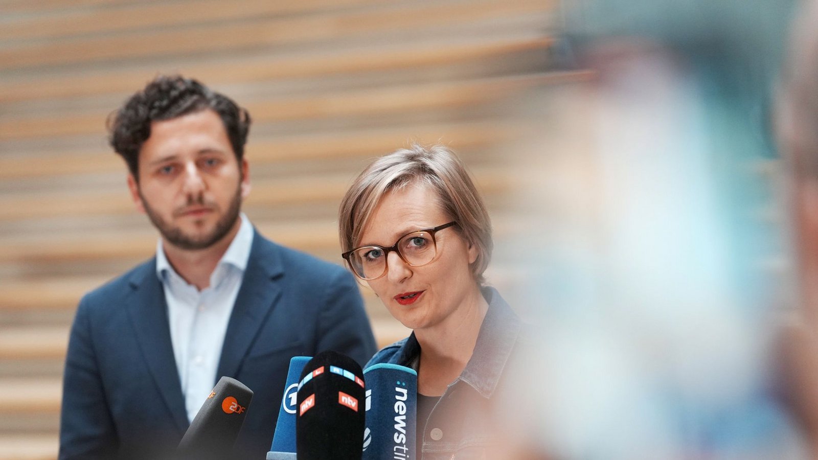 Franziska Brantner und Felix Banaszak kandidieren gemeinsam für den Parteivorsitz.Foto: Kay Nietfeld/dpa/Kay Nietfeld Franziska Brantner und Felix Banaszak kandidieren gemeinsam für den Parteivorsitz.Foto: Kay Nietfeld/dpa/Kay Nietfeld