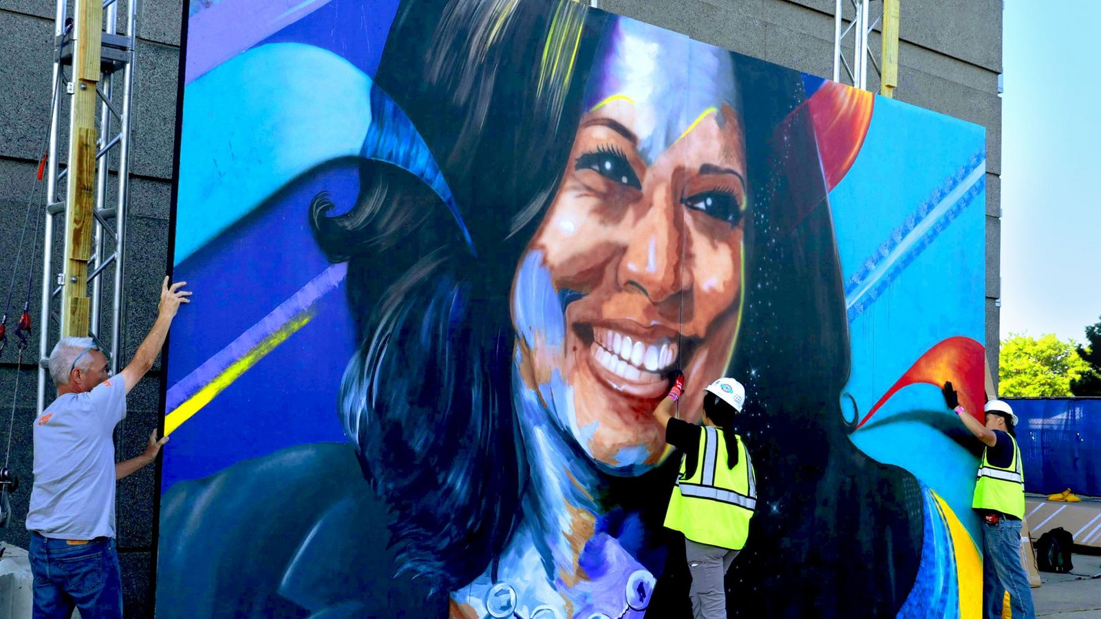 Markenzeichen: das strahlende Lächeln von Kamala Harris.Foto: imago//Antonio Perez Markenzeichen: das strahlende Lächeln von Kamala Harris.Foto: imago//Antonio Perez