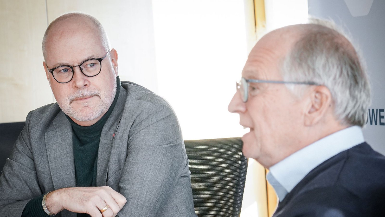 Hauptgeschäftsführer Peter Haas, li., und Handwerkspräsident Rainer Reichhold im Interview mit unserer Zeitung.Foto: Ferdinando Iannone/Lichtgut Hauptgeschäftsführer Peter Haas, li., und Handwerkspräsident Rainer Reichhold im Interview mit unserer Zeitung.Foto: Ferdinando Iannone/Lichtgut