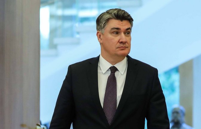 Der amtierende Präsident Zoran Milanovic verfehlte in der ersten Wahlrunde Ende Dezember 2024  knapp die direkte Wiederwahl.<span class='image-autor'>Foto: imago images/Pixsell/Jurica Galoic/PIXSELL via www.imago-images.de</span>