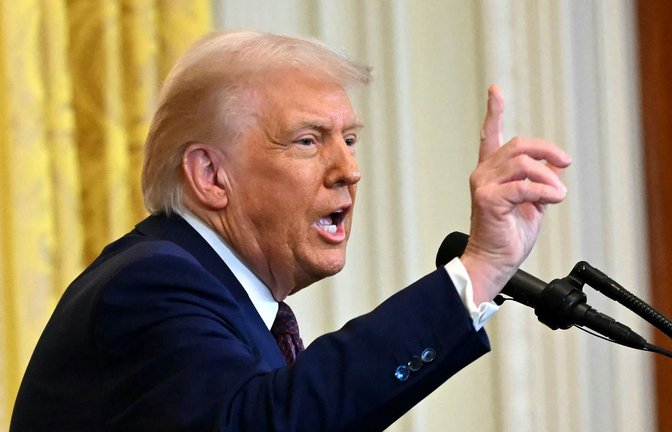US-Präsident Donald Trump äußerte sich am Freitag vor Journalisten. (Archivbild)<span class='image-autor'>Foto: AFP/ANDREW CABALLERO-REYNOLDS</span>