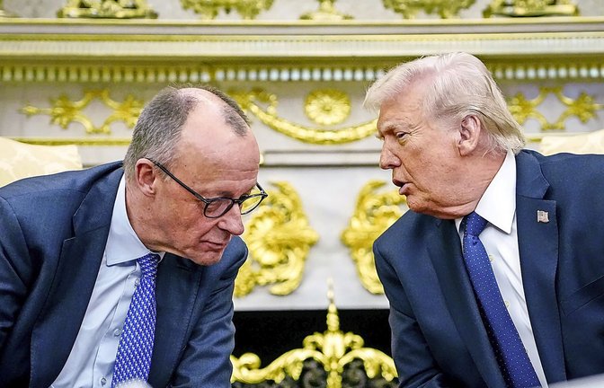 Bei seinem Besuch in Washington lief Merz Trumps scharfe Kritik zunächst unbeantwortet.<span class='image-autor'>Foto: Kay Nietfeld/dpa/Kay Nietfeld</span>