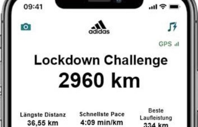 Über die App eines Sportartikelherstellers haben die Kleinglattbacher ihre Leistungen aufgezeichnet.