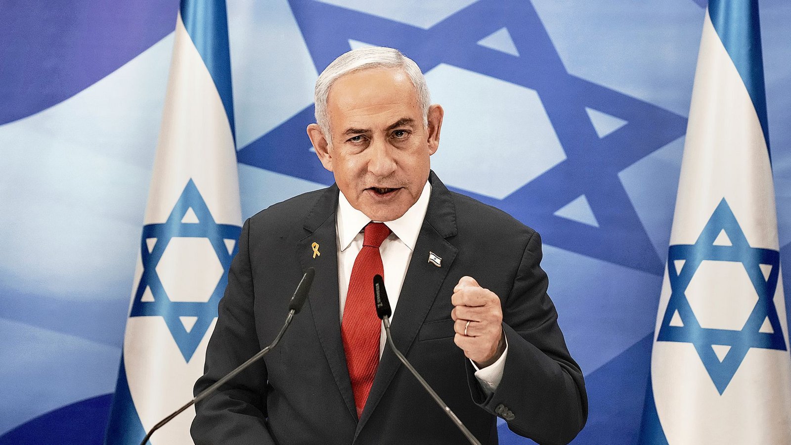 Gegen Israels Premier Benjamin Netanjahu liegt ein internationaler Haftbefehl vor.Foto: Maya Alleruzzo/AP/dpa