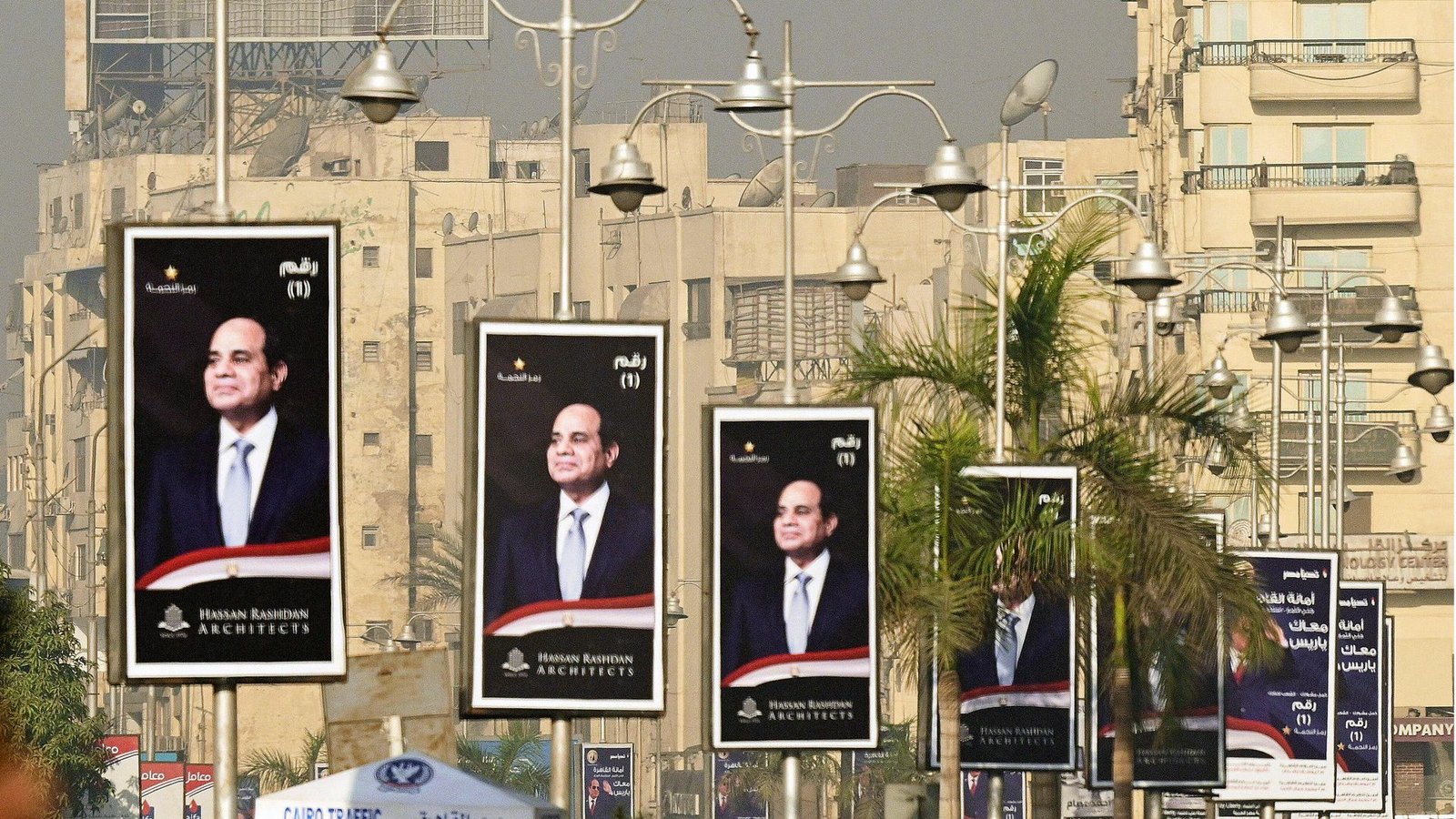 Abdel Fattah al-Sisi dominiert den Wahlkampf. Die Opposition wird in Ägypten systematisch ausgeschalten.Foto: IMAGO/Photo News/IMAGO/Philip Reynaers