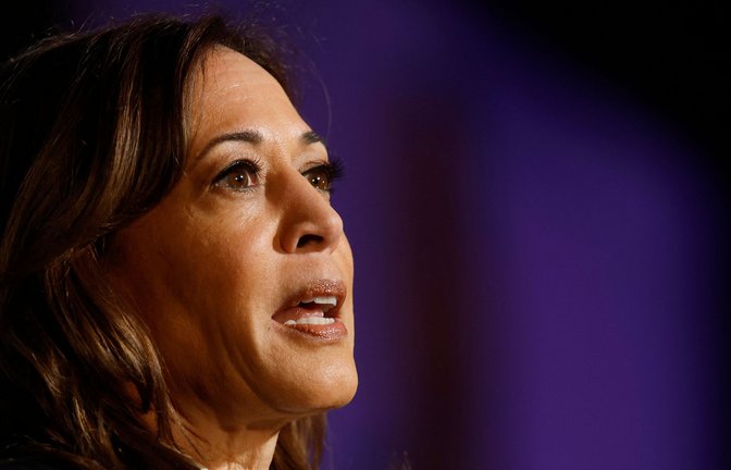 Kamala Harris trat am Mittwoch bei einer Veranstaltung einer Organisation zur Förderung von Frauen auf<span class='image-autor'>Foto: Getty Images via AFP/JUSTIN SULLIVAN</span>