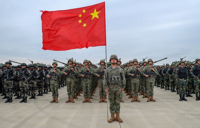 Drohgebärden: China betrachtet Taiwan als Teil seines Landes.<span class='image-autor'>Foto: dpa/Yin Huan</span>