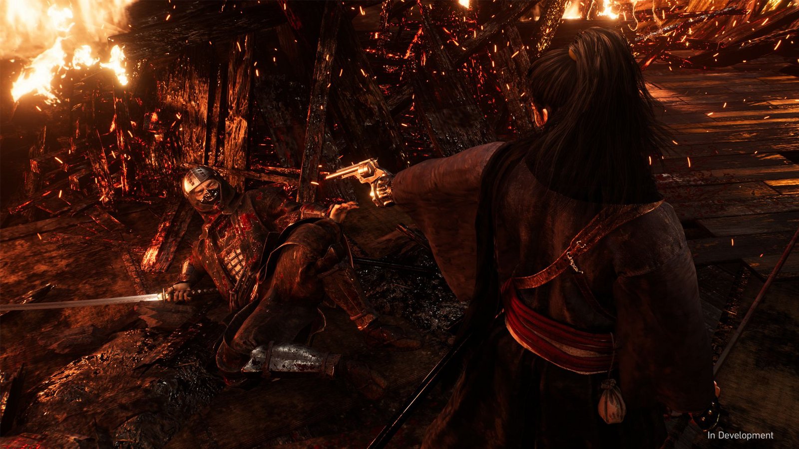 Moderne Samurai machen auch von der Schusswaffe Gebrauch.Foto: Sony Entertainment Moderne Samurai machen auch von der Schusswaffe Gebrauch.Foto: Sony Entertainment