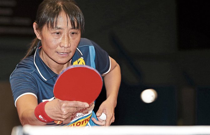 Vorbild und Punktesammlerin: Qianhong Gotsch ist seit Langem das Aushängeschild des Tischtennis-Bundesligisten SV Böblingen.  Foto: Baumann