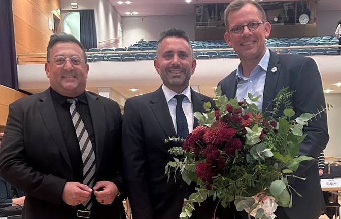 Amtsinhaber Klaus Reitze, Matthias Hirn und Uwe Skrzypek-Muth (v.l.). Foto: Mross