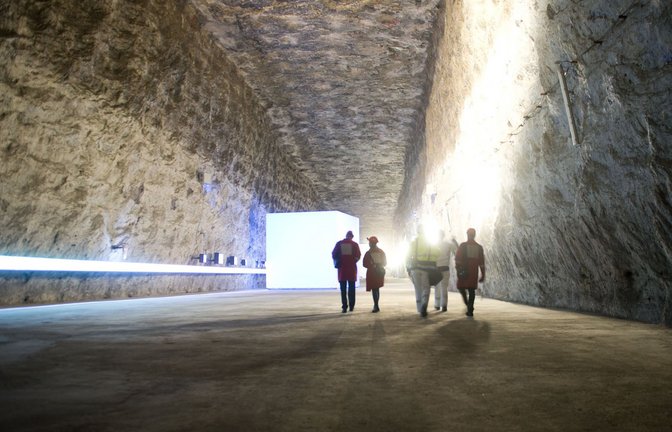 Die Stromtrasse verläuft im Bergwerk.<span class='image-autor'>Foto: dpa/Sebastian Kahnert</span>
