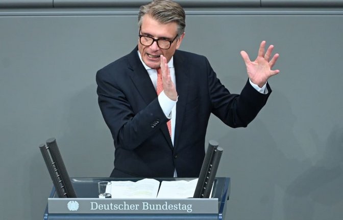 Thomas Bareiß (CDU/CSU) spricht im Bundestag (Archivbild).<span class='image-autor'>Elisa Schu/dpa</span>