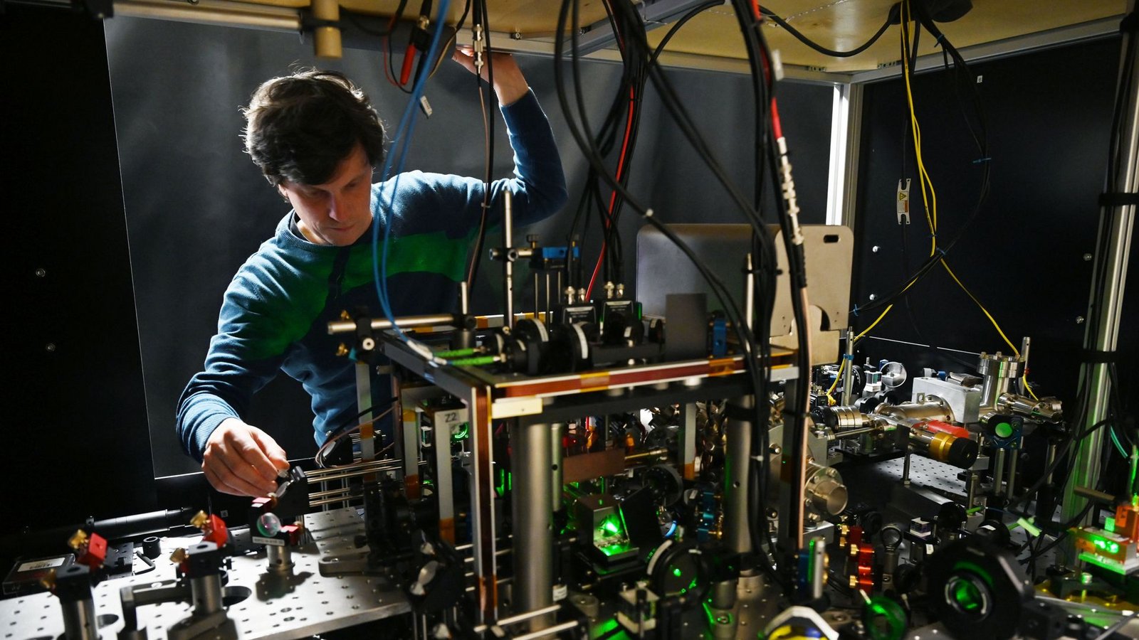 Rechnen an den Grenzen der Physik: Quantencomputer in Stuttgart.Foto: dpa/Marijan Murat Rechnen an den Grenzen der Physik: Quantencomputer in Stuttgart.Foto: dpa/Marijan Murat
