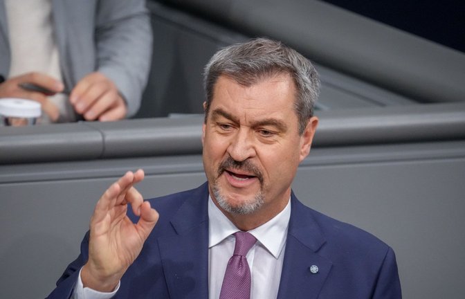 CSU-Chef Markus Söder war bei Caren Miosga zu Gast. (Archivbild)<span class='image-autor'>Foto: dpa/Kay Nietfeld</span>