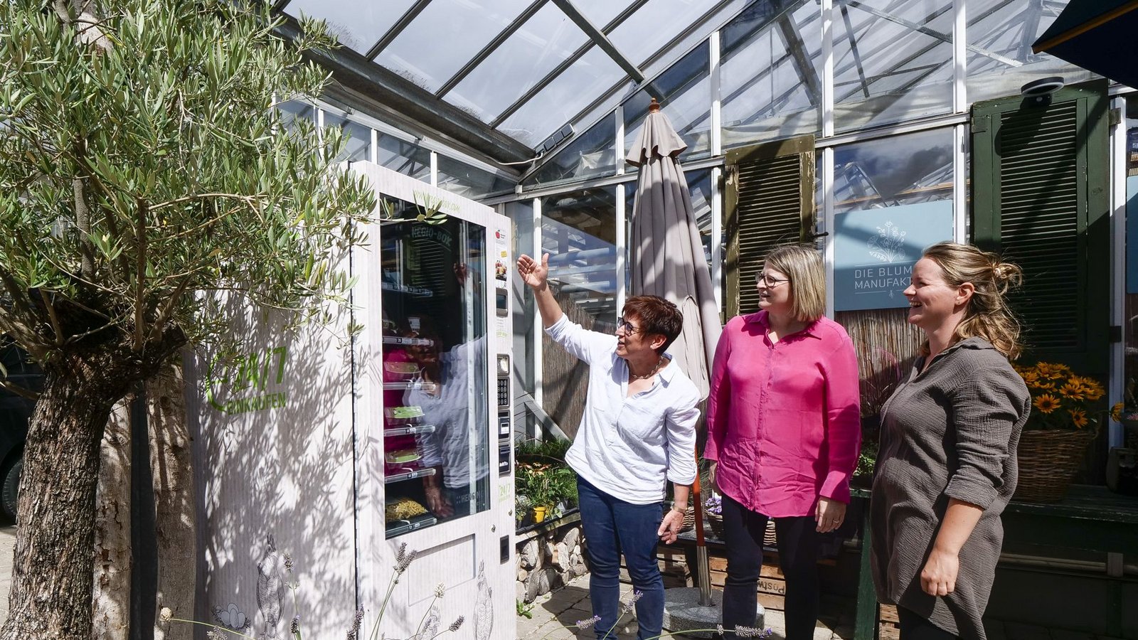 Der neue Selbstbedienungsautomat in Wimsheim.Foto: /Simon Granville Der neue Selbstbedienungsautomat in Wimsheim.Foto: /Simon Granville