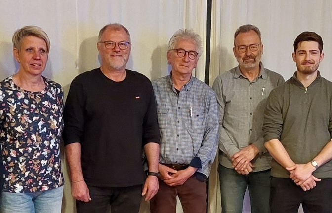 Der aktuelle Vorstand des Schützinger Fleckatreffs mit dem neuen Vorsitzenden Wolfgang Currle (Dritter von links).  <span class='image-autor'>Foto: p</span>