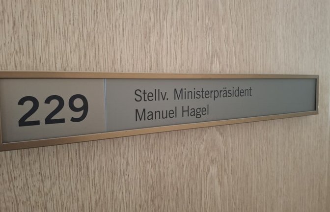 Hier empfängt der Vize-Premier: Manuel Hagels neues Büro im Landtag<span class='image-autor'>Andreas Müller</span>