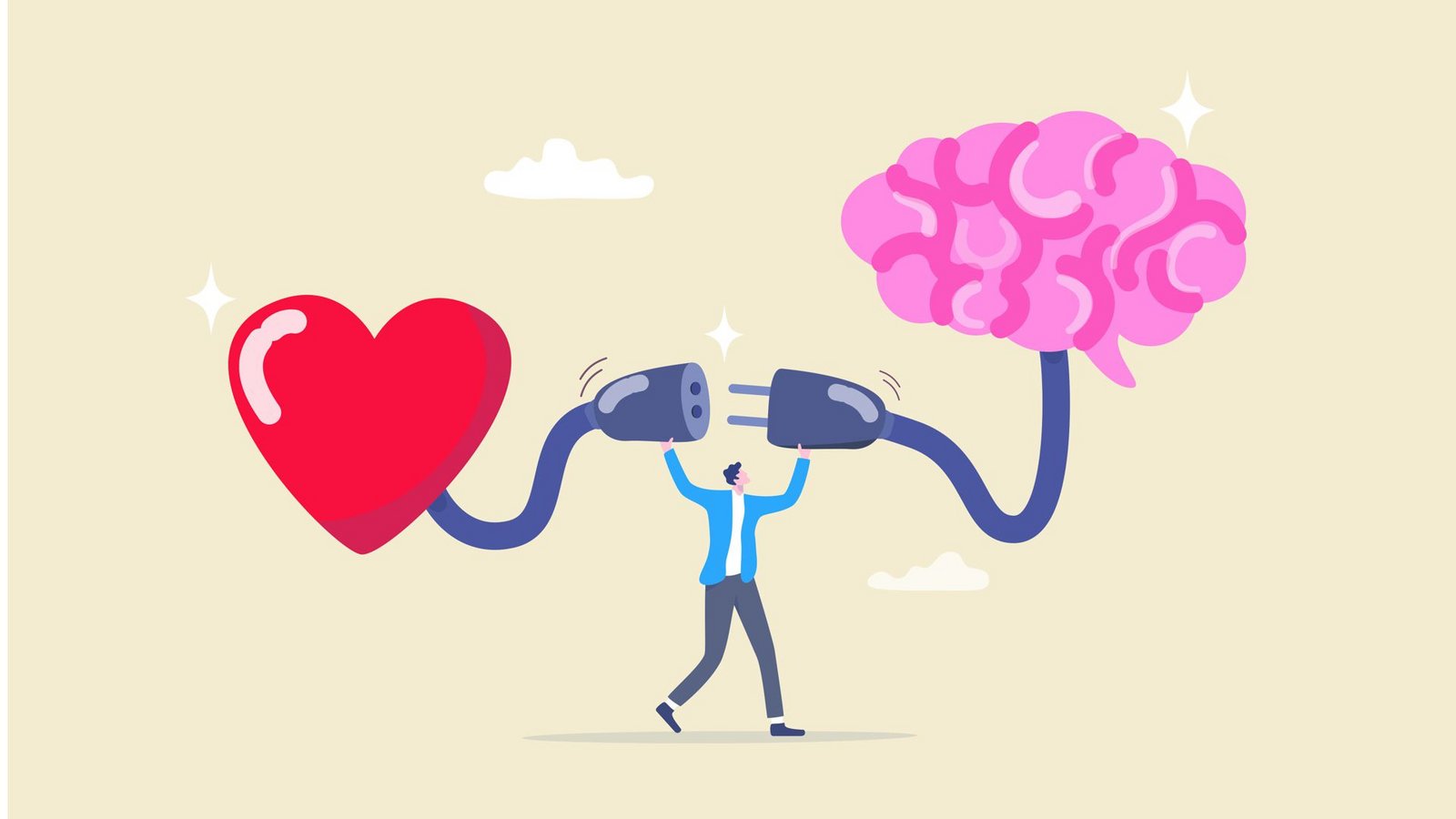 Hirn an Herz: Wer per Whats-App Schluss macht, lässt emotionale und soziale Kompetenzen vermissen.Illustration: Adobe Stock/Nuthawut Hirn an Herz: Wer per Whats-App Schluss macht, lässt emotionale und soziale Kompetenzen vermissen.Illustration: Adobe Stock/Nuthawut