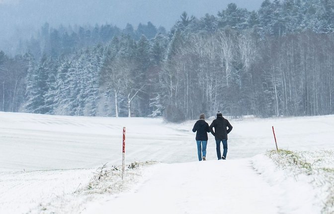 Das Land – so wie hier in Bösingen zwischen Schwarzwald und Schwäbischer Alb – färbt sich langsam weiß. Doch reicht es zum Start in die Skisaison?<span class='image-autor'>Foto: Silas Stein/dpa</span>